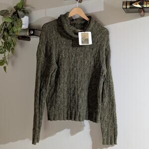Peruvian Connection | NWT Baby Alpaca Pima Cotton Turtleneck Sweater | Size L